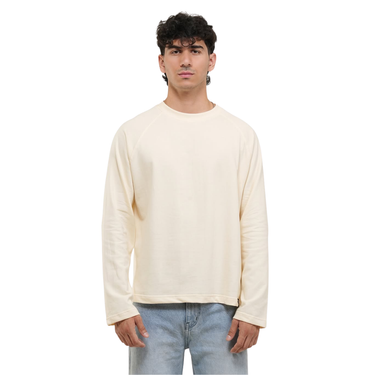 RAGLAN CROPPED TEE - CREAM