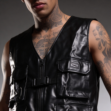 PHANTOM UTILITY LEATHER VEST