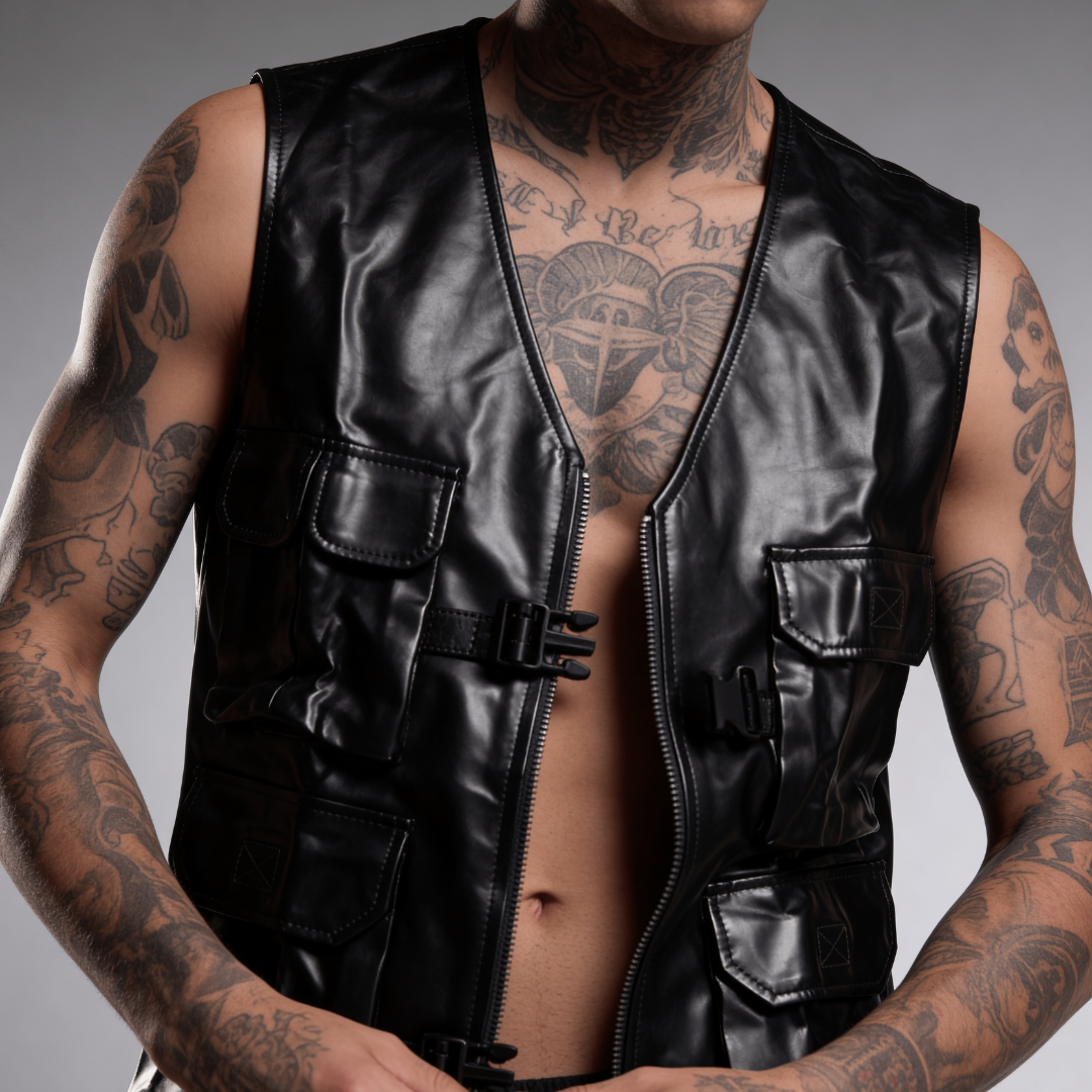 PHANTOM UTILITY LEATHER VEST