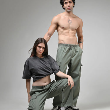 OLIVE CARGO PANTS