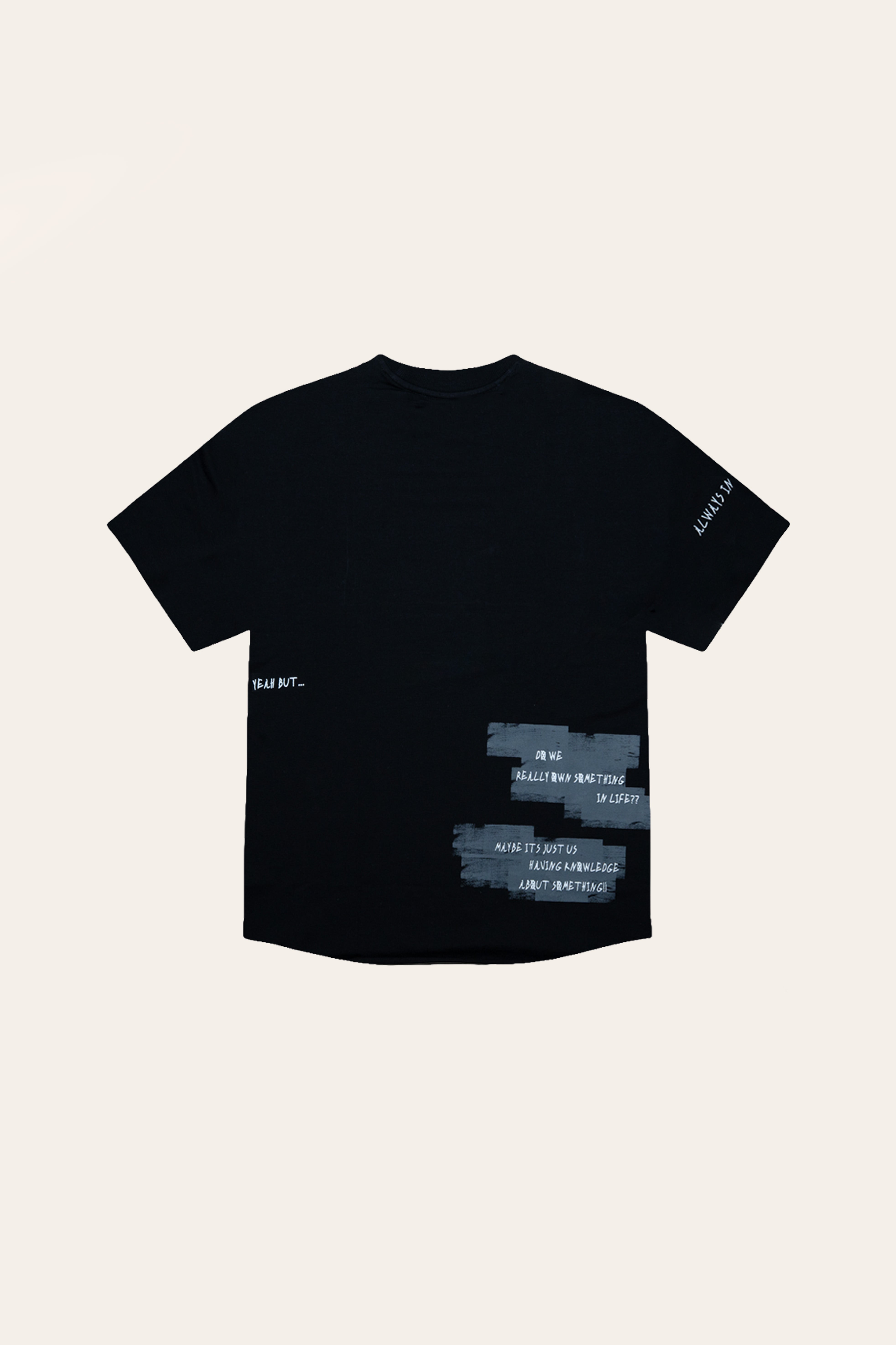 DRO BORROWED EXISTENCE TEE - JET BLACK