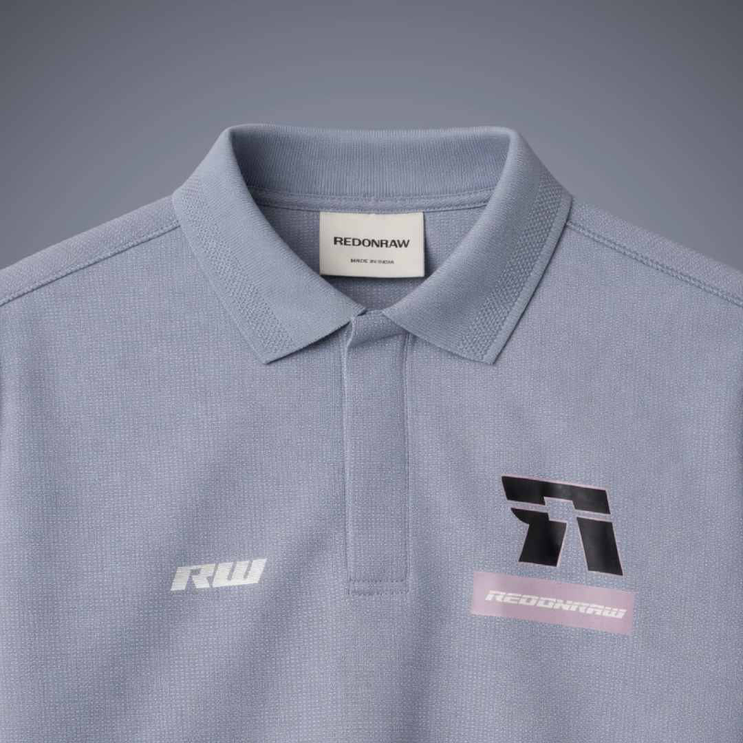 APEX POLO IN SLATE GREY