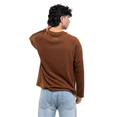 RAGLAN CROPPED TEE - CHOCOLATE
