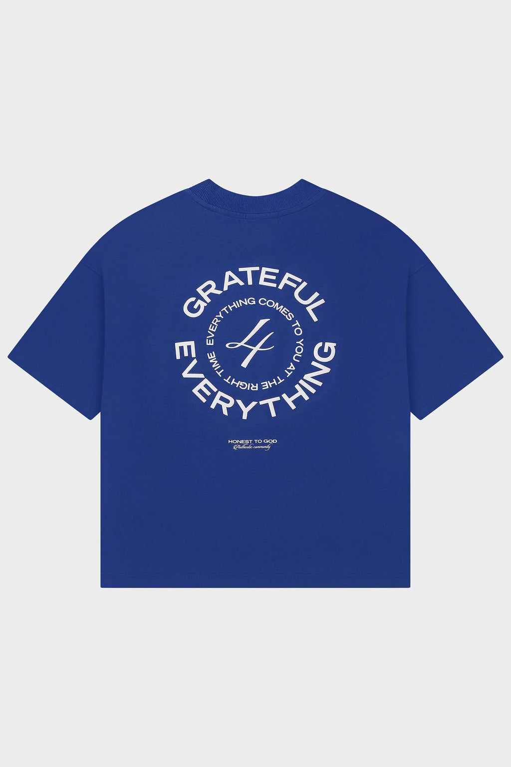 GRATEFUL BOX FIT TEE - BLUE