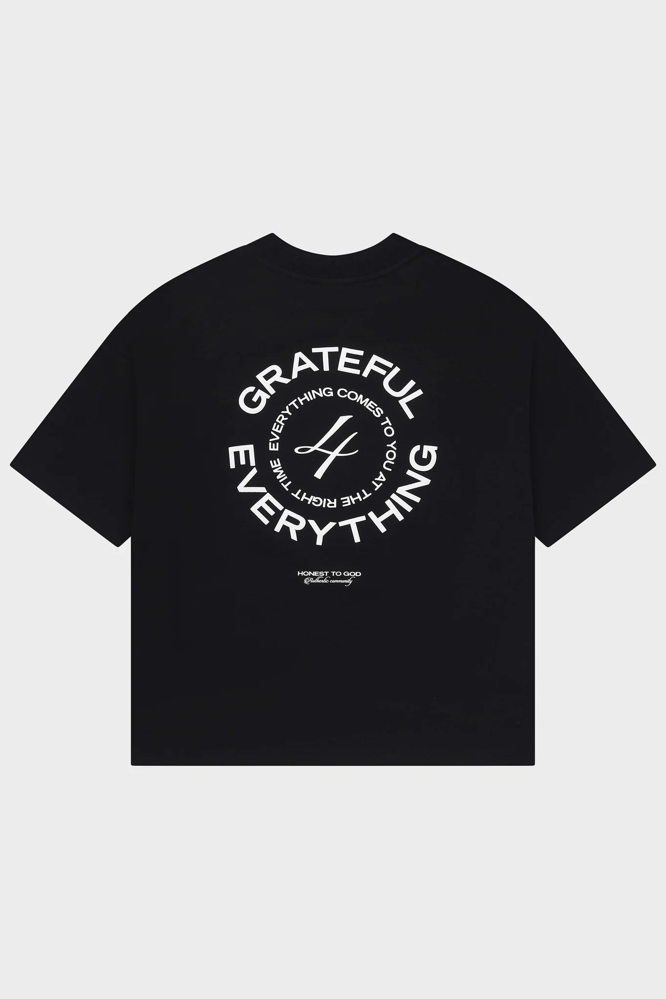 GRATEFUL BOX FIT TEE - BLACK