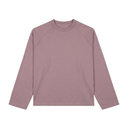 RAGLAN CROPPED TEE - DUSTY MUAVE DRIP STUDIOS