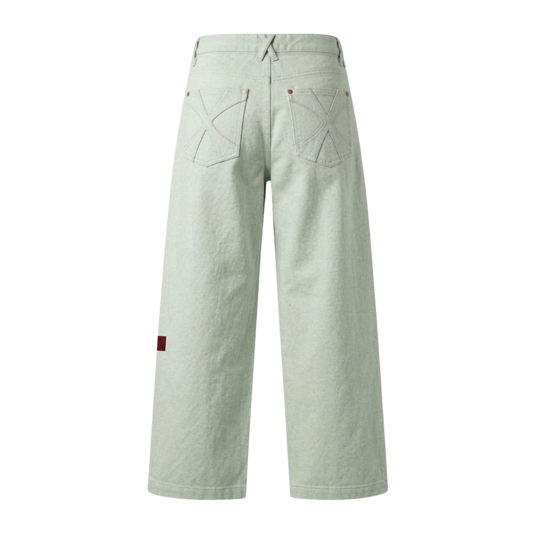 OFFDAY STRAIGHT WIDE LEG JEANS - MINT
