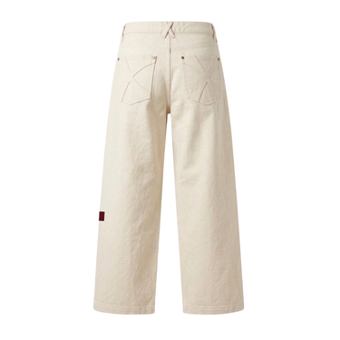 OFFDAY STRAIGHT WIDE LEG JEANS - CREAM