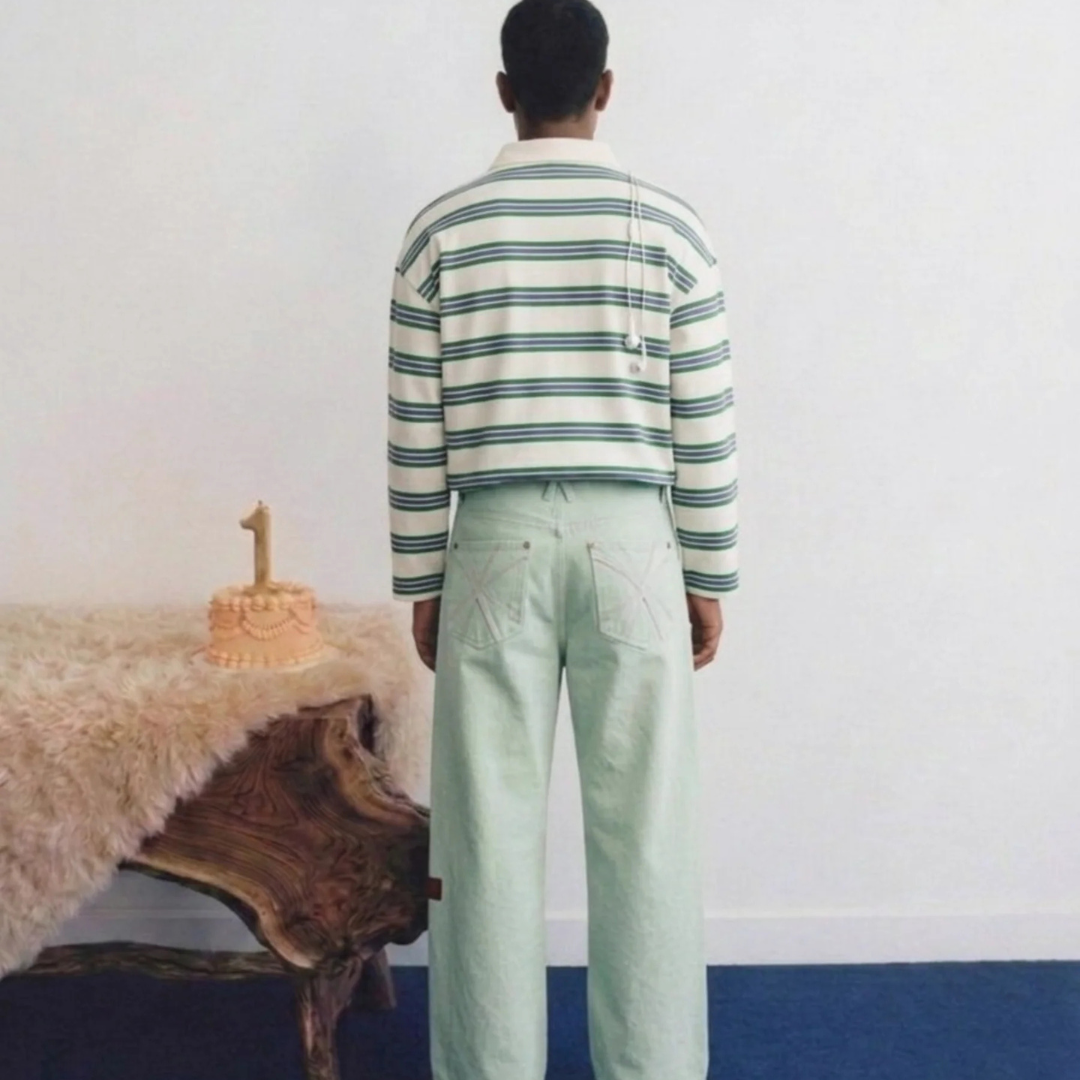 OFFDAY STRAIGHT WIDE LEG JEANS - MINT