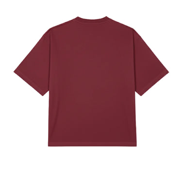 BASIC T-SHIRT IN CARMINEMARRON