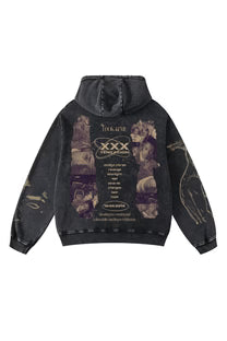 XXX TENTACION DESIGNED OVERSIZED HOODIE - VINTAGE