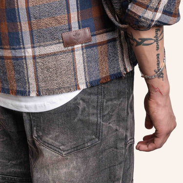 DRO JOURNEY FLANNEL - EARTH BROWN PLAID