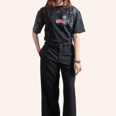 DRO WOVEN PROGRESS TEE - CHARCOAL