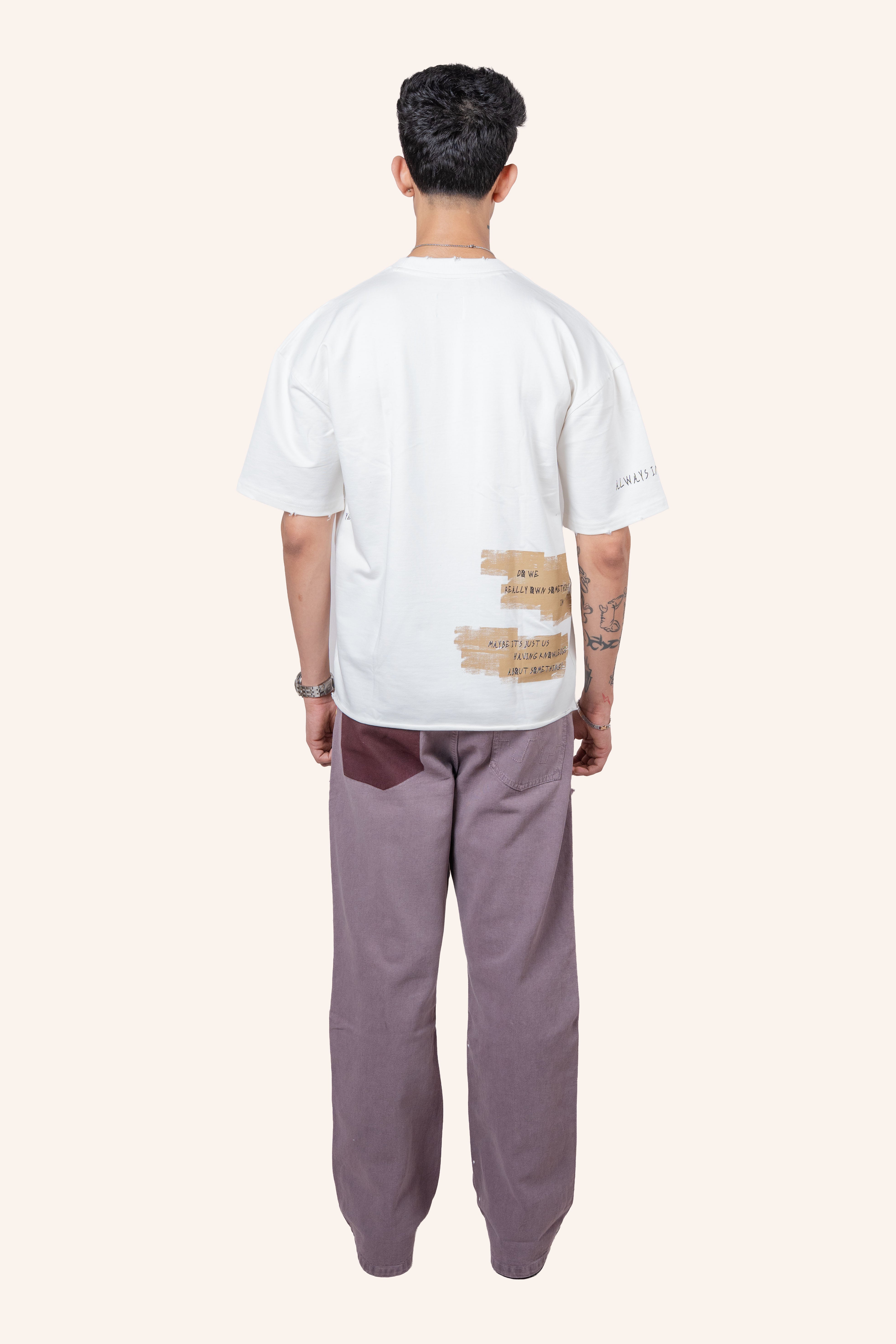 DRO BORROWED EXISTENCE TEE - WHITE