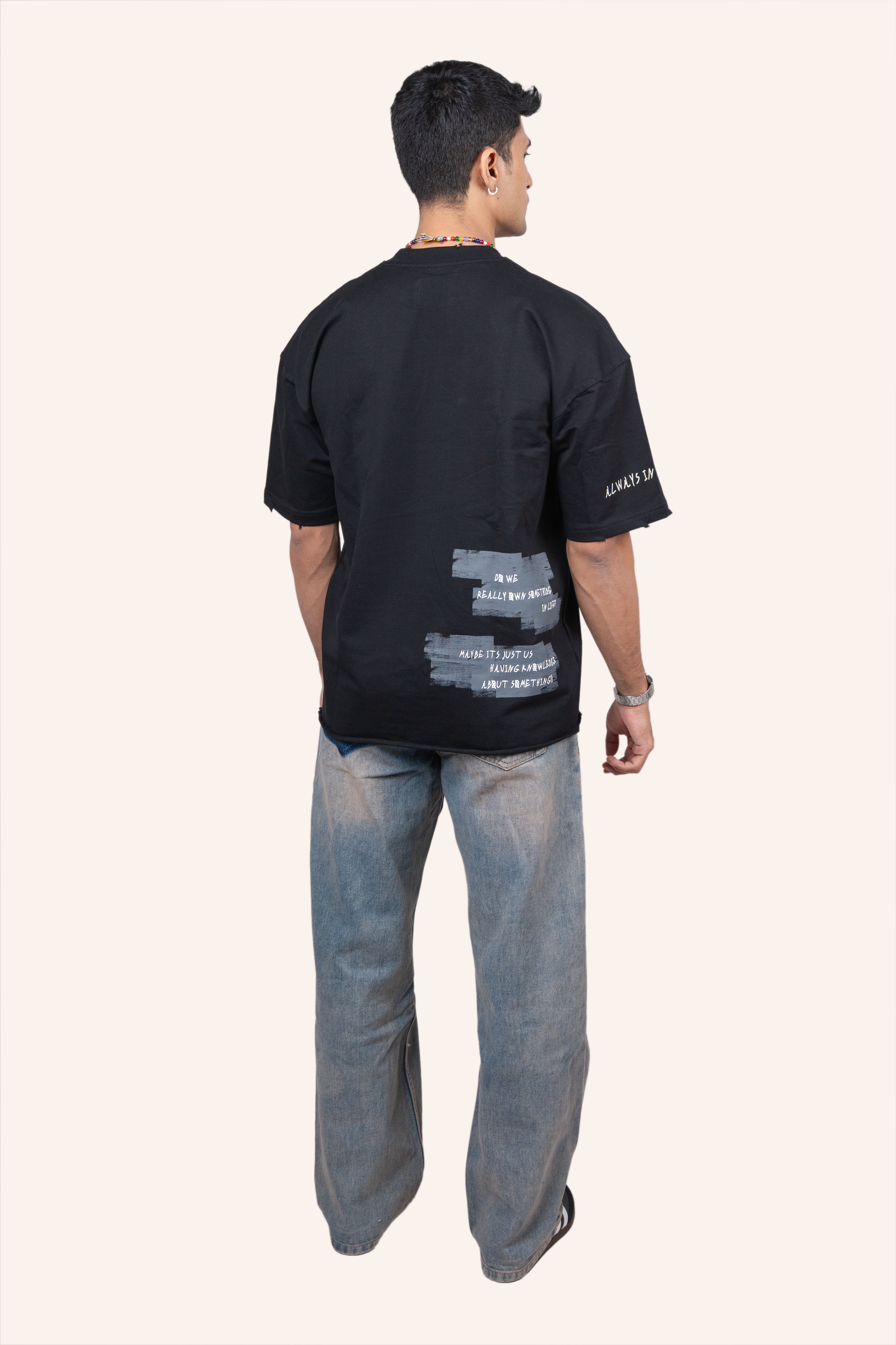DRO BORROWED EXISTENCE TEE - JET BLACK