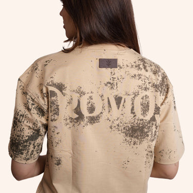 DRO WOVEN PROGRESS TEE - PEBBLE