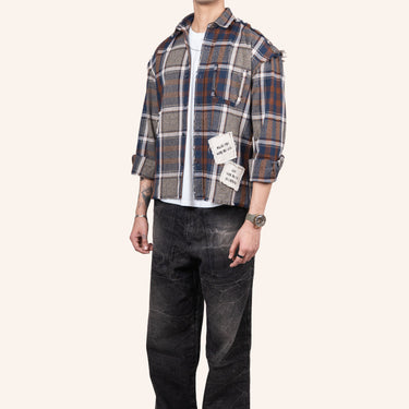 DRO JOURNEY FLANNEL - EARTH BROWN PLAID