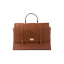 THE CONVERTIBLE WORK BAG : HANDBAG, BACKPACK TO SHOULDER TOTE - MOCHA ELEGANCE STROKES GALLERY