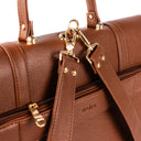 THE CONVERTIBLE WORK BAG : HANDBAG, BACKPACK TO SHOULDER TOTE - MOCHA ELEGANCE STROKES GALLERY