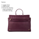THE CONVERTIBLE WORK BAG : HANDBAG, BACKPACK TO SHOULDER TOTE - BURGUNDY BELLE STROKES GALLERY