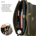 THE CONVERTIBLE WORK BAG : HANDBAG, BACKPACK TO SHOULDER TOTE - OLIVE OPULENCE STROKES GALLERY