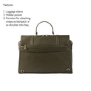 THE CONVERTIBLE WORK BAG : HANDBAG, BACKPACK TO SHOULDER TOTE - OLIVE OPULENCE STROKES GALLERY