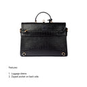 COMPACT CONVERTIBLE WORK BAG FOR 14" LAPTOPS - CHARCOAL CHIC STROKES GALLERY