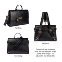 COMPACT CONVERTIBLE WORK BAG FOR 14" LAPTOPS - CHARCOAL CHIC STROKES GALLERY