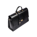 COMPACT CONVERTIBLE WORK BAG FOR 14" LAPTOPS - CHARCOAL CHIC STROKES GALLERY