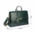 COMPACT CONVERTIBLE WORK BAG FOR 14" LAPTOPS - EMERALD ELEGANCE STROKES GALLERY