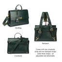 COMPACT CONVERTIBLE WORK BAG FOR 14" LAPTOPS - EMERALD ELEGANCE STROKES GALLERY