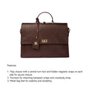 COMPACT CONVERTIBLE WORK BAG FOR 14" LAPTOPS - MAHOGANY MYSTIQUE STROKES GALLERY