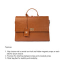 COMPACT CONVERTIBLE WORK BAG FOR 14" LAPTOPS - MOCHA ELEGANCE STROKES GALLERY