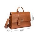 COMPACT CONVERTIBLE WORK BAG FOR 14" LAPTOPS - MOCHA ELEGANCE STROKES GALLERY