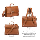 COMPACT CONVERTIBLE WORK BAG FOR 14" LAPTOPS - MOCHA ELEGANCE STROKES GALLERY