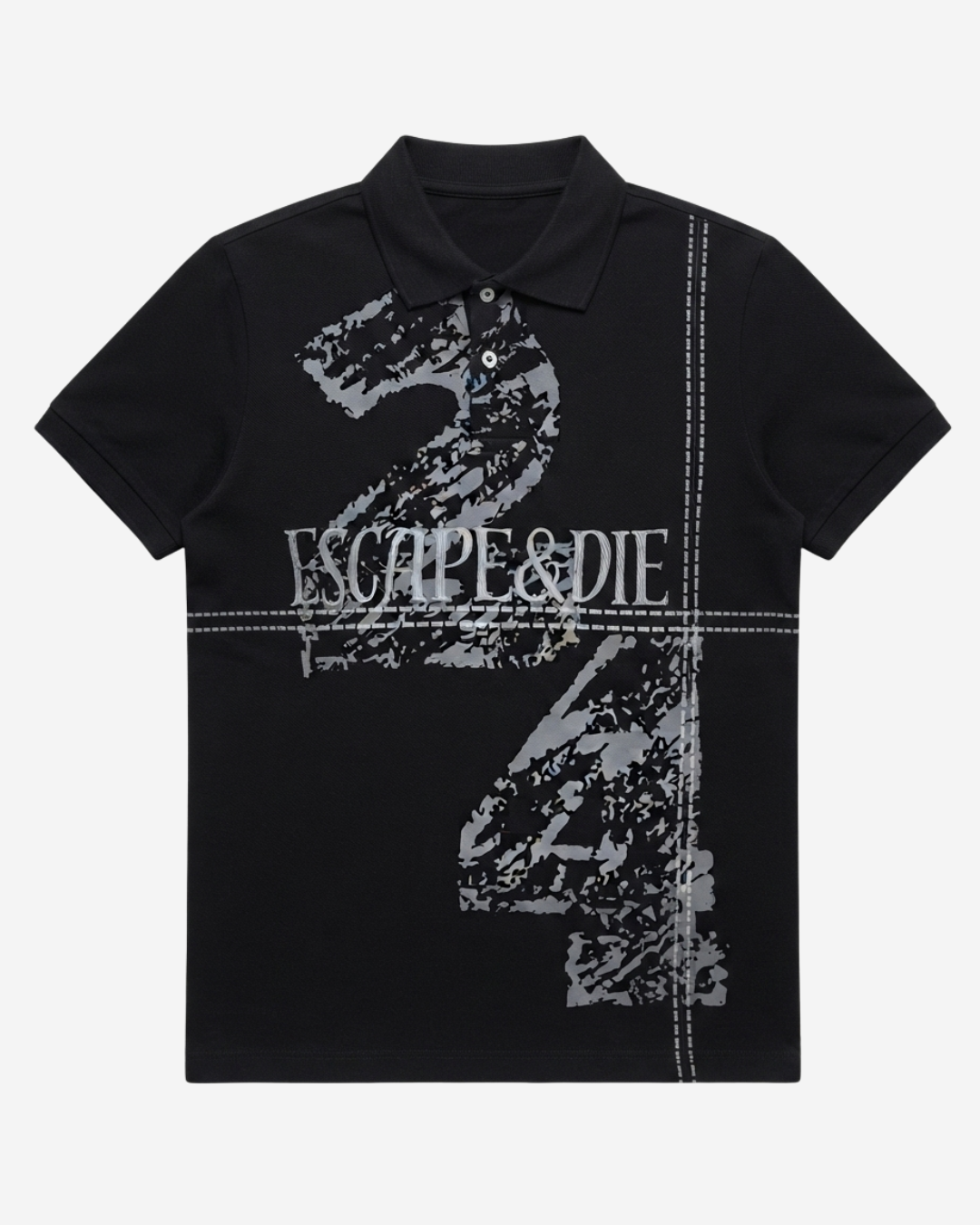 ESCAPE BLACK POLO TEE