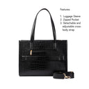 CHARCOAL CHIC AMIRA TOTE BAG FOR 16' LAPTOPS STROKES GALLERY