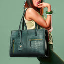 EMERALD ELEGANCE AMIRA TOTE BAG FOR 16' LAPTOPS STROKES GALLERY