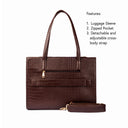 MAHOGANY MYSTIQUE AMIRA TOTE BAG FOR 16' LAPTOPS STROKES GALLERY