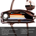 MAHOGANY MYSTIQUE AMIRA TOTE BAG FOR 16' LAPTOPS STROKES GALLERY