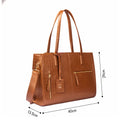 MOCHA ELEGANCE AMIRA TOTE BAG FOR 16' LAPTOPS STROKES GALLERY