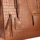 MOCHA ELEGANCE AMIRA TOTE BAG FOR 16' LAPTOPS STROKES GALLERY