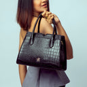 CHARCOAL CHIC POISE HANDBAG STROKES GALLERY