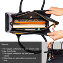 CHARCOAL CHIC POISE HANDBAG STROKES GALLERY