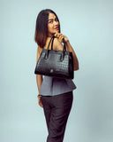 CHARCOAL CHIC POISE HANDBAG STROKES GALLERY