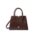 MAHOGANY MYSTIQUE POISE HANDBAG STROKES GALLERY