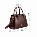 MAHOGANY MYSTIQUE POISE HANDBAG STROKES GALLERY