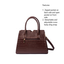 MAHOGANY MYSTIQUE POISE HANDBAG STROKES GALLERY