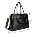 CHARCOAL CHIC GRANDE TOTE BAG FOR 17' LAPTOPS STROKES GALLERY