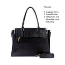 CHARCOAL CHIC GRANDE TOTE BAG FOR 17' LAPTOPS STROKES GALLERY